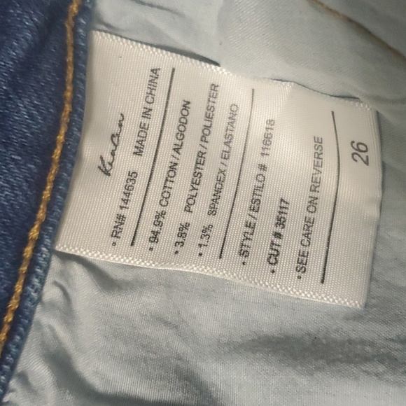 Kancan Jeans womens size 26 US 2 blue destroyed ripped distressed high rise - Picture 15 of 16